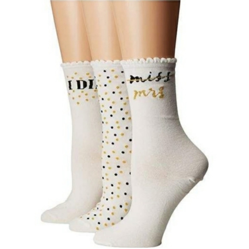 NEW 
SET SOCKS
KATE SPADE 3 PAIR BRIDAL